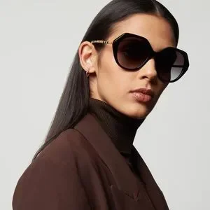 Burberry VANESSA BE4375 38538G  Black / Gray Gradient  55mm Sunglass Burberry | Accessories | Burberry Vanessa Be4375 38538g  main image 4